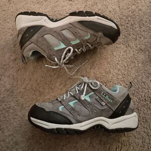 LL Bean Womens Tek 2.5 Hiking Trail Shoes Waterproof Gray Size 7.5 M PRE-OWNED